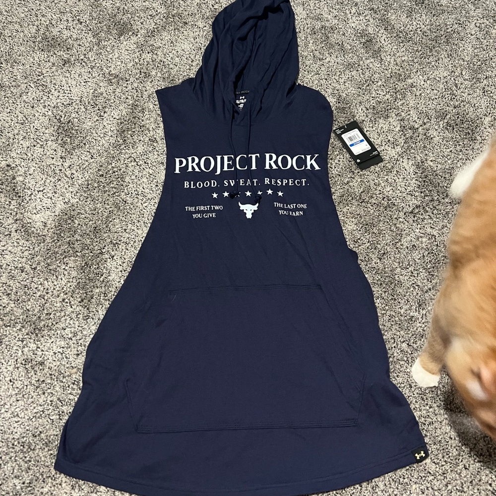 NWT Project Rock Cutoff Hoodie